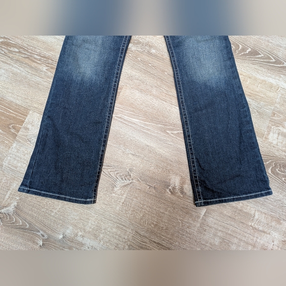 Ariat R.E.A.L. Mid Rise Bootcut Rosey Whipstitch Jeans Lakeshore Size 32 Long - Picture 11 of 14
